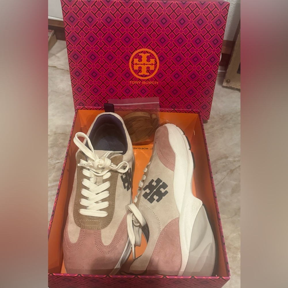 Tory Burch Good Luck Trainer Worn once. Like New
